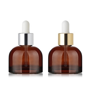 유리 종모양 30ml 갈색코팅/금속스포이드(20파이)