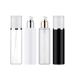 PET OY150ml/금속 에센스펌프/반투명 금속라인캡