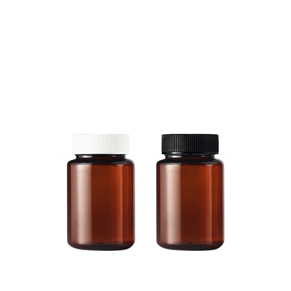 B원형 100ml 갈색/2종캡